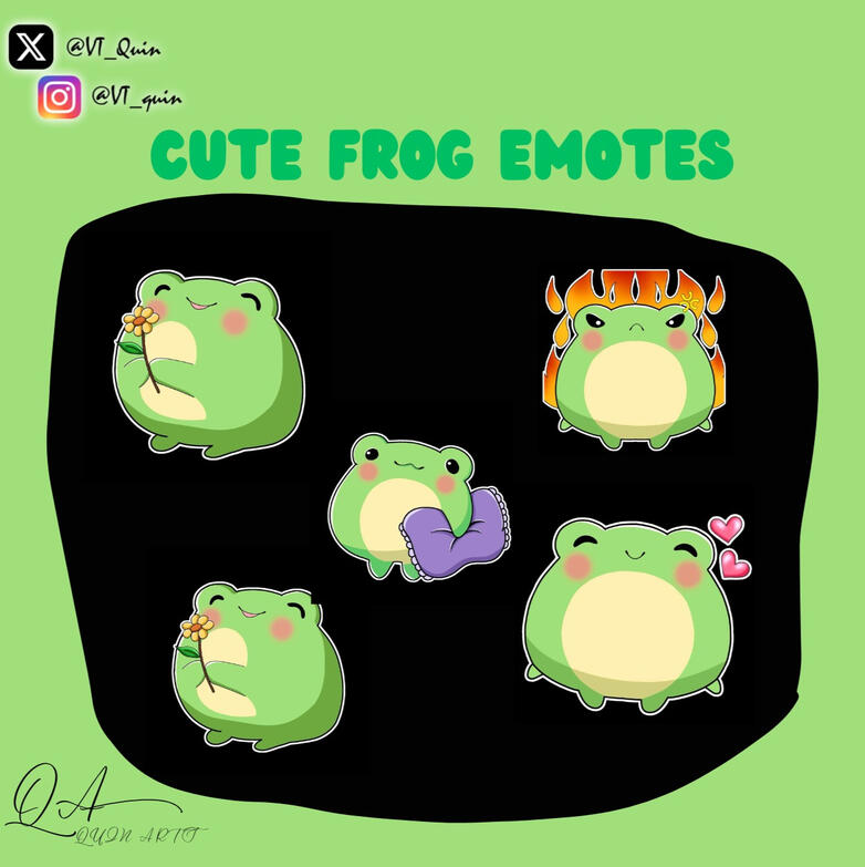CUTE FROG EMOTES